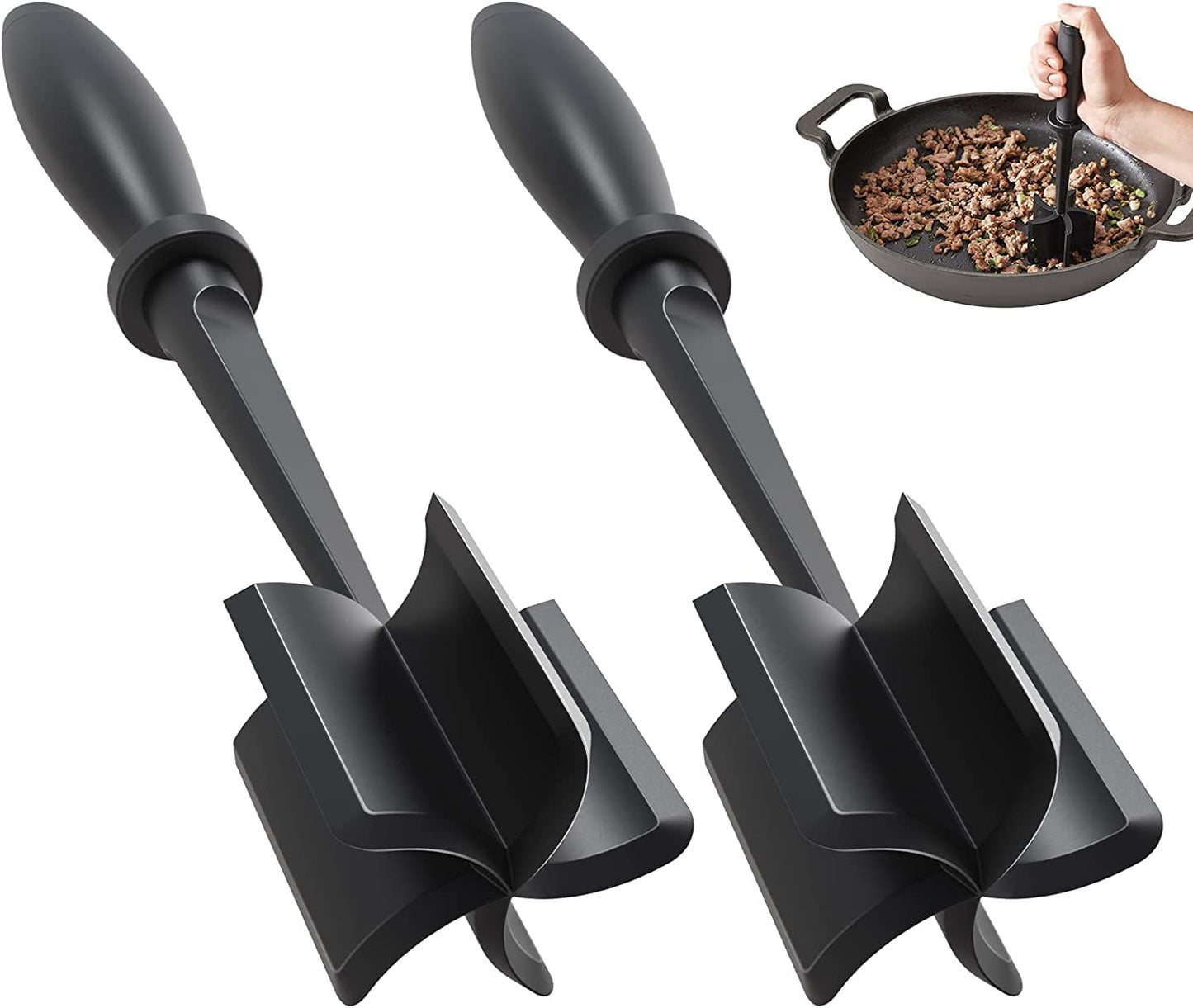Meat Grinder, Hamburger Grinder, Masher and Burger Masher Premium Heat Resistant Burger Meat Grinder