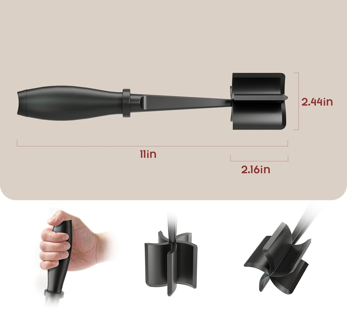 Meat Grinder, Hamburger Grinder, Masher and Burger Masher Premium Heat Resistant Burger Meat Grinder